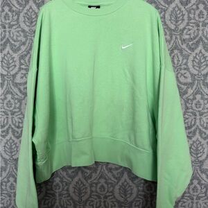Nike Women's Light Mint Crewneck Sweatshirt size L